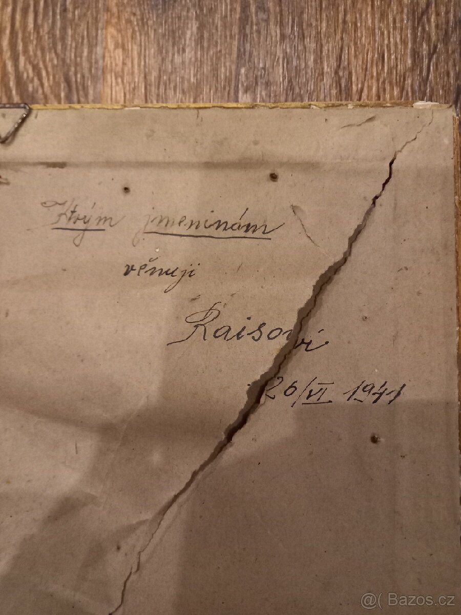 Vyšívaný vlastenecký obraz 1941. - 2