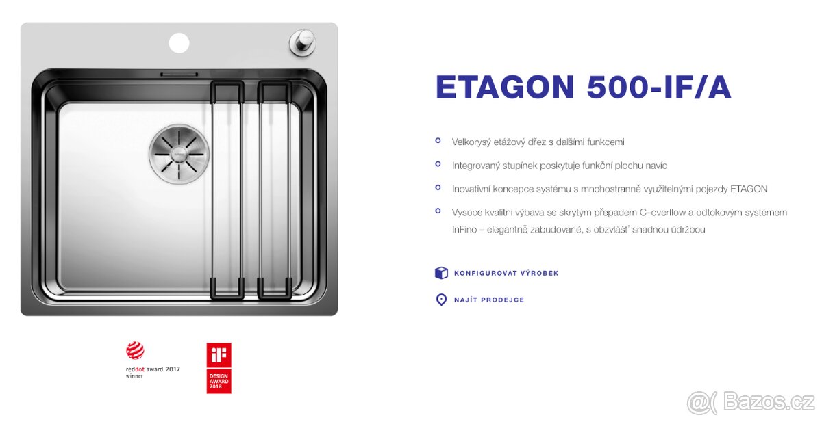 Dřez Blanco ETAGON 500-IF/A - Nový - 2