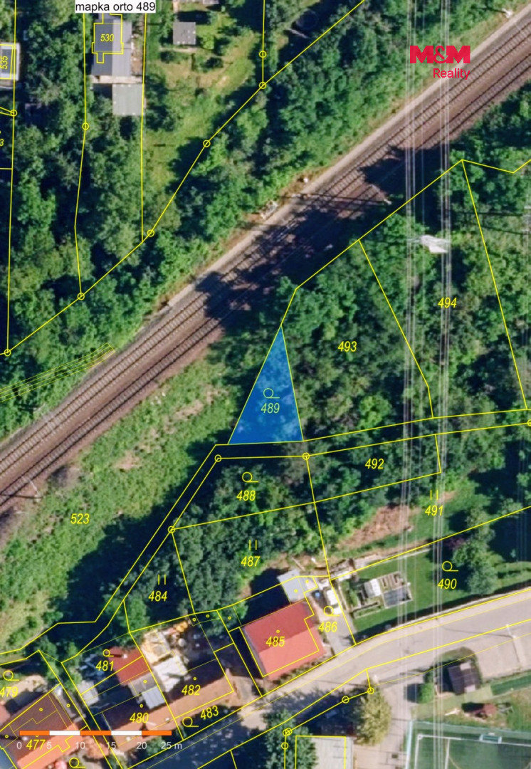 Prodej zahrady, 592 m², Brno - Obřany – pohled 2