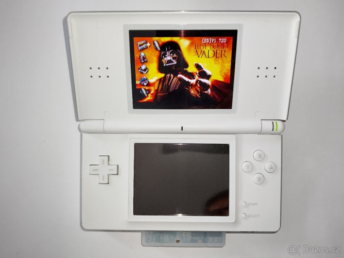 Nintendo DS Lite  + GBA EZ-FLASH card s hrami –RARITKA– - 2