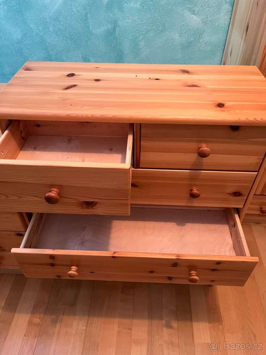 Komoda z masívu, borovice - 2