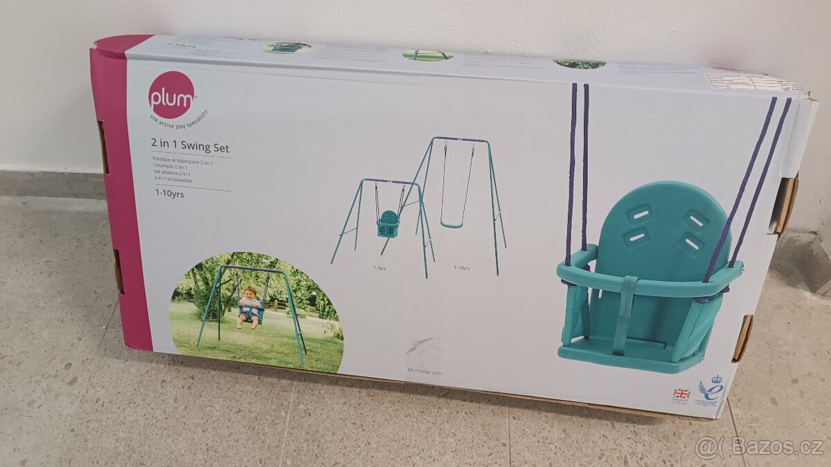 Kovová houpačka Plum 2v1 - 2