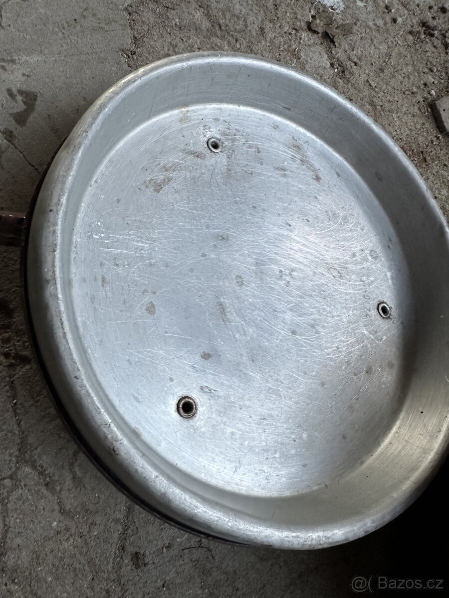 Smaltovany plech, imitace kachle,Remoska - 2