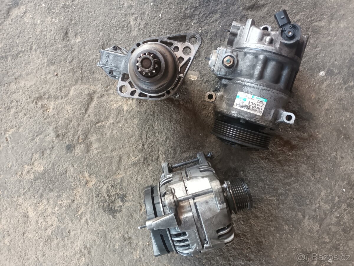 startér alternátor klimakompresor Octavia II 1.9TDI 77kw - 2