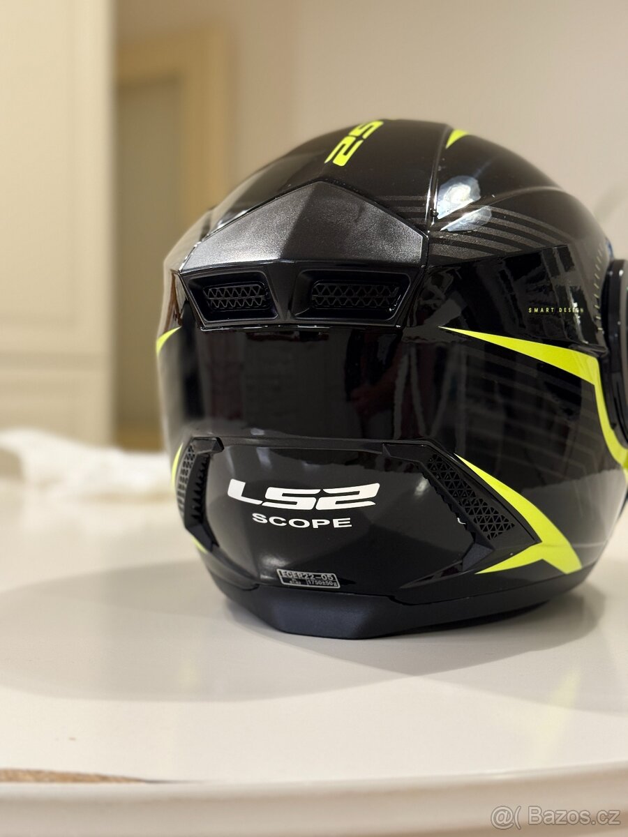 Prilba LS2 FF902 Scope (Black/Hi-Vis Yellow) - 2