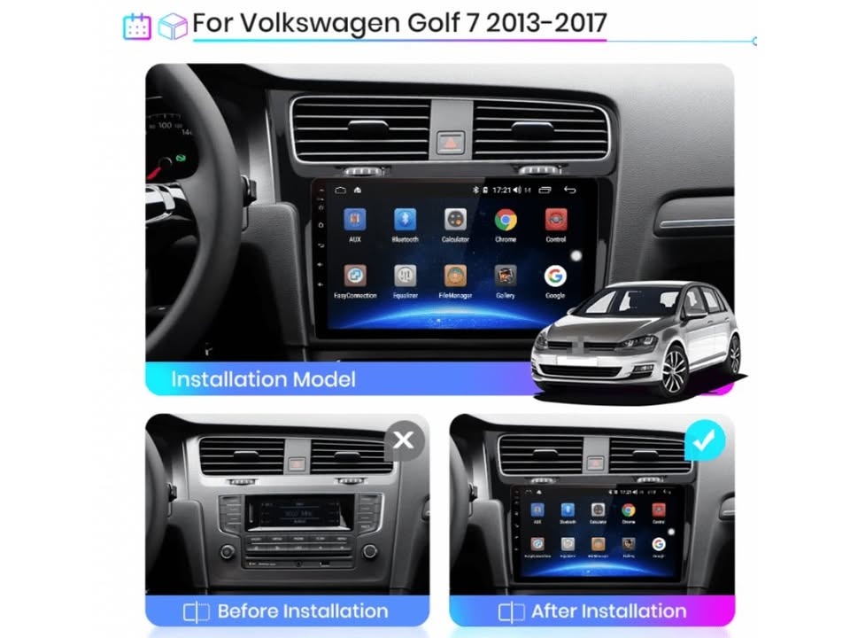 Android autorádio s navi pro VW GOLF 7 (2013-2017) - 2