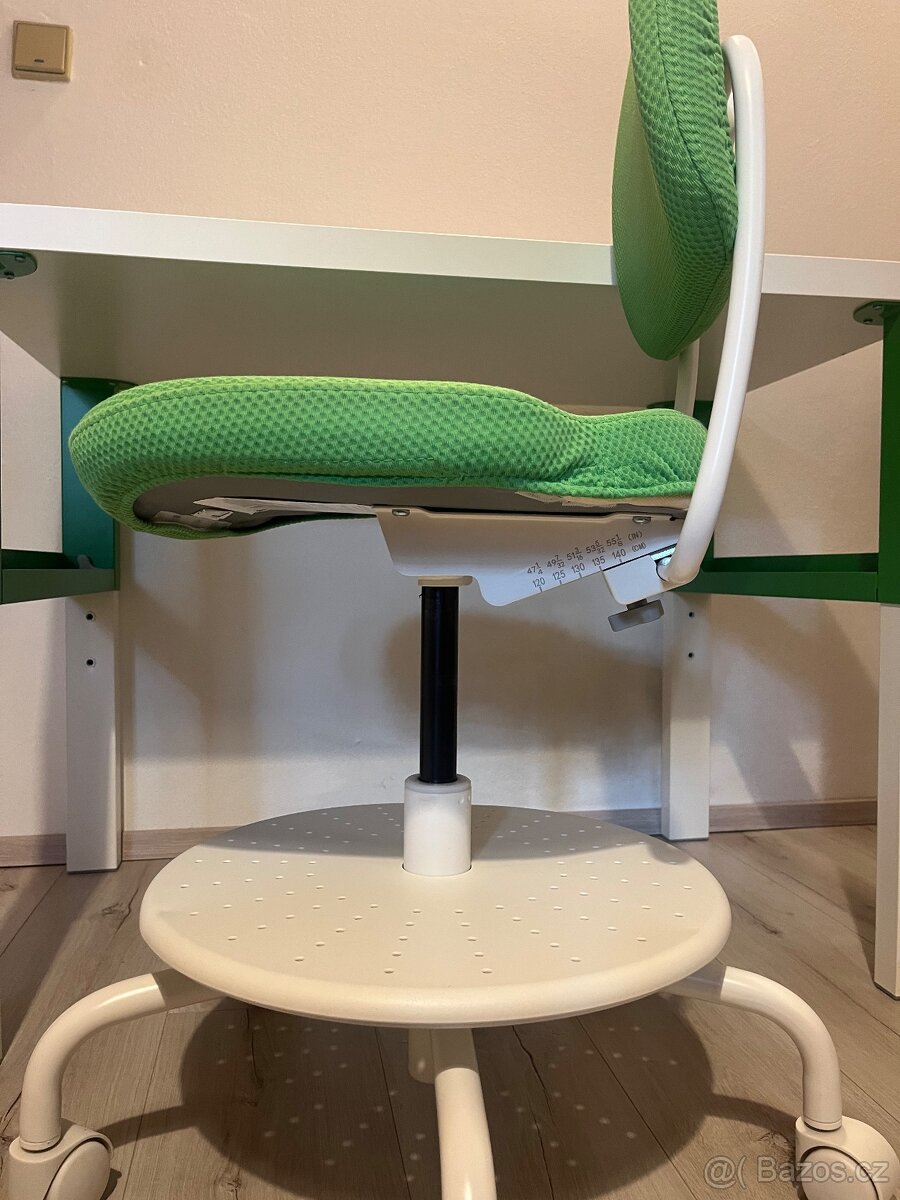 Dětský stůl a židle Ikea Pahl zelená - 2
