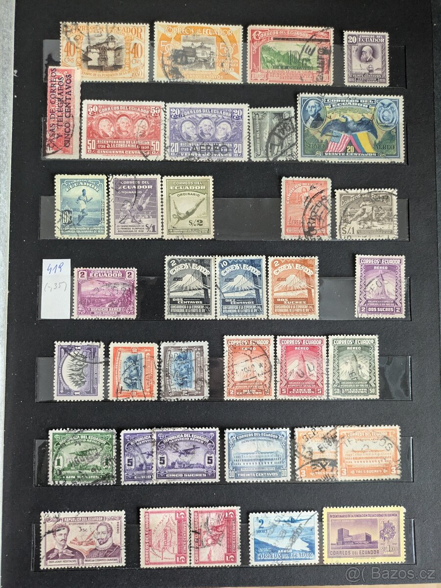Album A4 známek Nikaragua, Ekvádor, Dominicana - 2