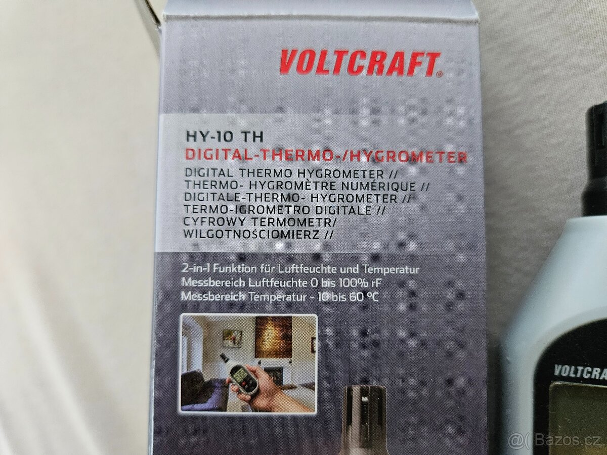 VOLTCRAFT HY-10 TH vlhkoměr vzduchu (hygrometr) 0 % rF 100 % - 2