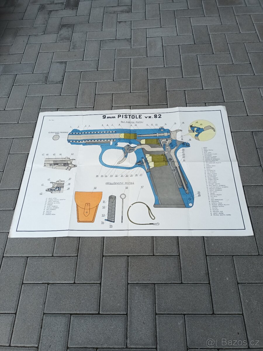 Prodam original plakatu Pistole vz. 82 - 2