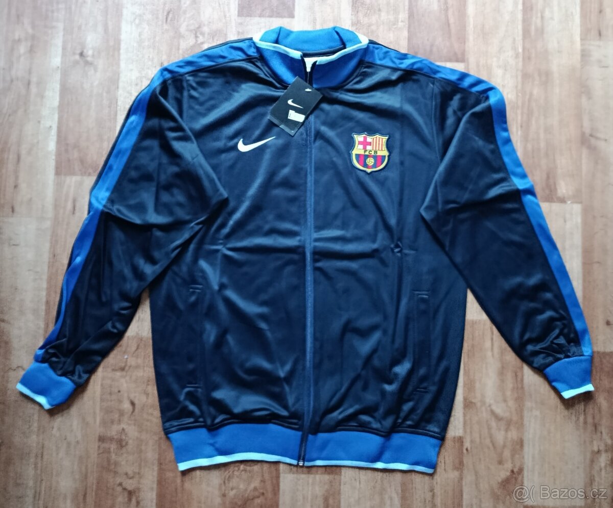 Tmavěmodrá nová mikina FC Barcelona Nike velikost L - 2