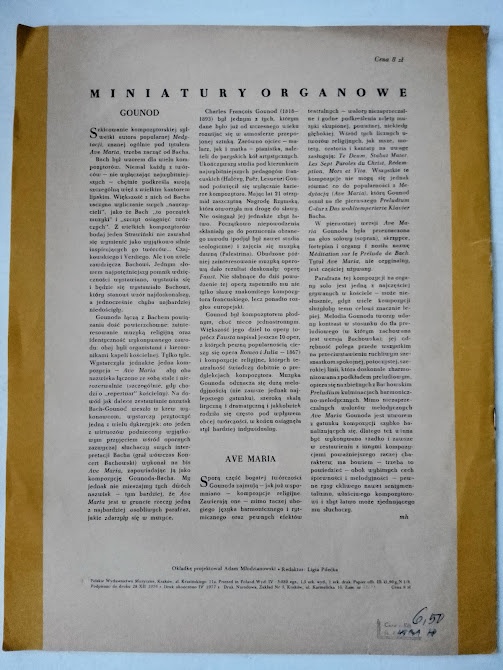 AVE MARIA BACH - GOUNOD - NOTY PRO VARHANY A KLAVÍR - 2