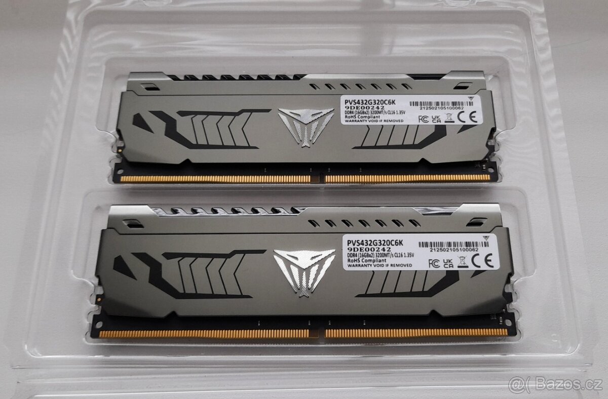 Patriot Viper Steel V4S DDR4 32GB 3200 MHz (2x16GB) CL16 - 2