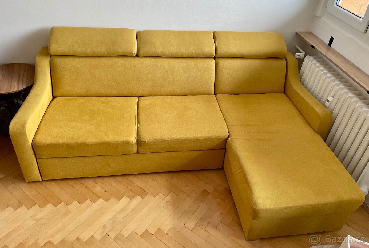 Sedací souprava žlutá - 2