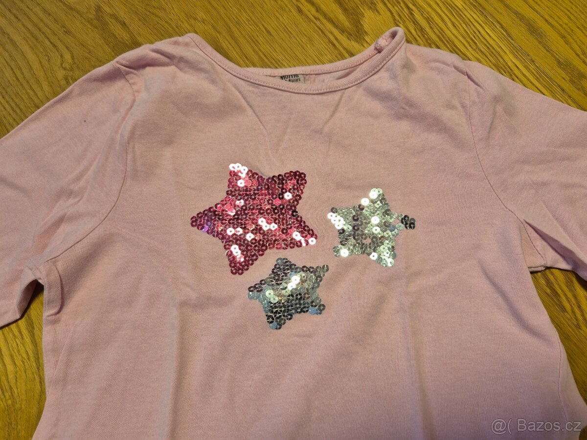 Pyžamo hvězdičky - flitry, vel. 110-116 - 2