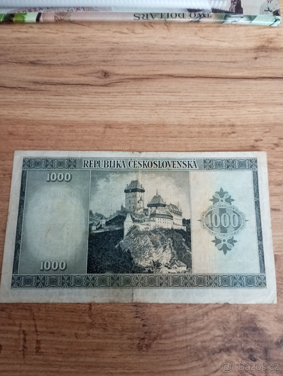 Bankovka 1000 Kčs - 2