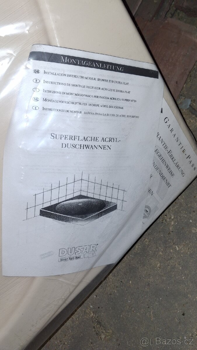 Sprchova vanicka obdélníková - 2