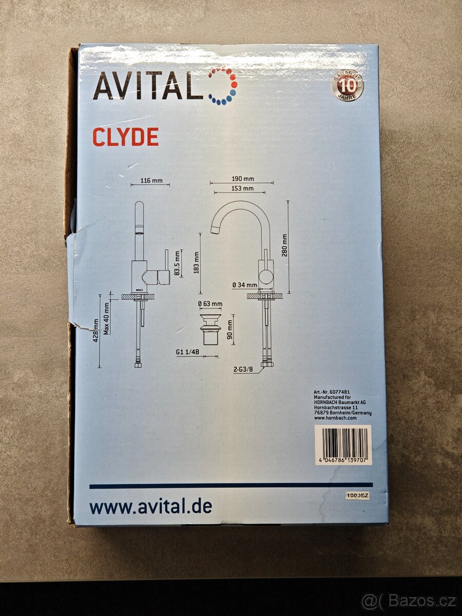 Umyvadlová baterie AVITAL Clyde - 2