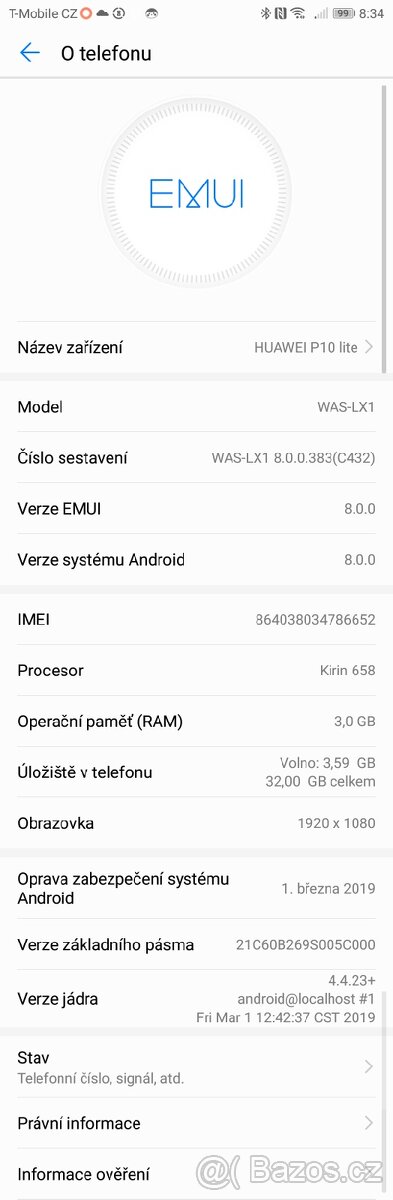 Huawei P10 Lite viz popis - 2