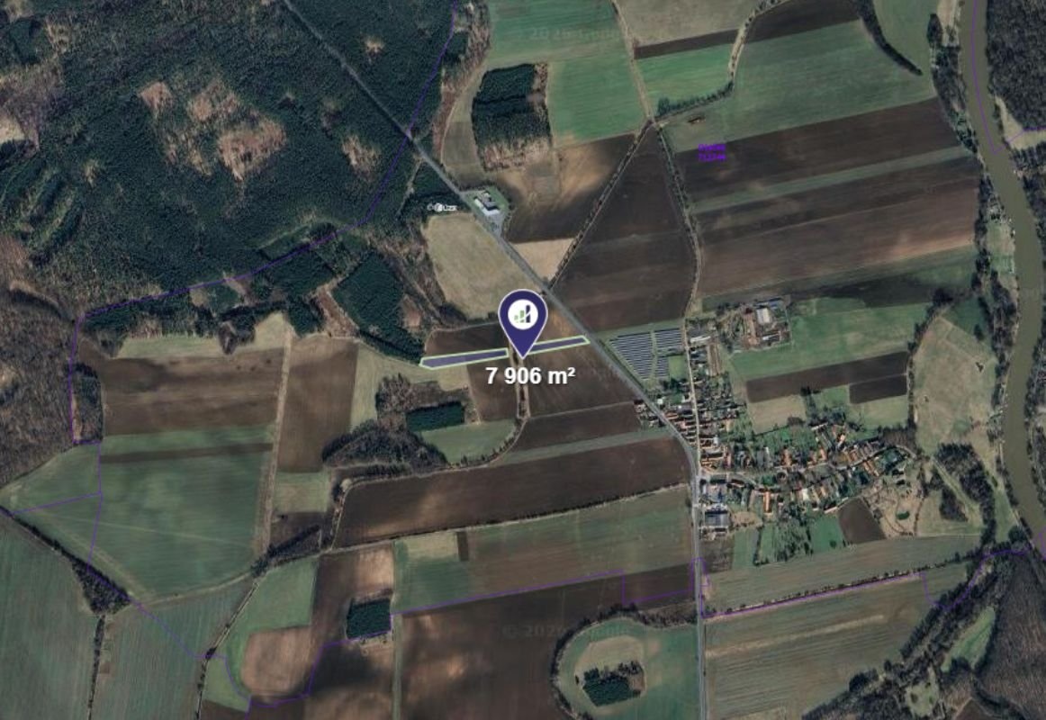 Prodej podílu 1/6 pole 1 318 m², Oseček - 2