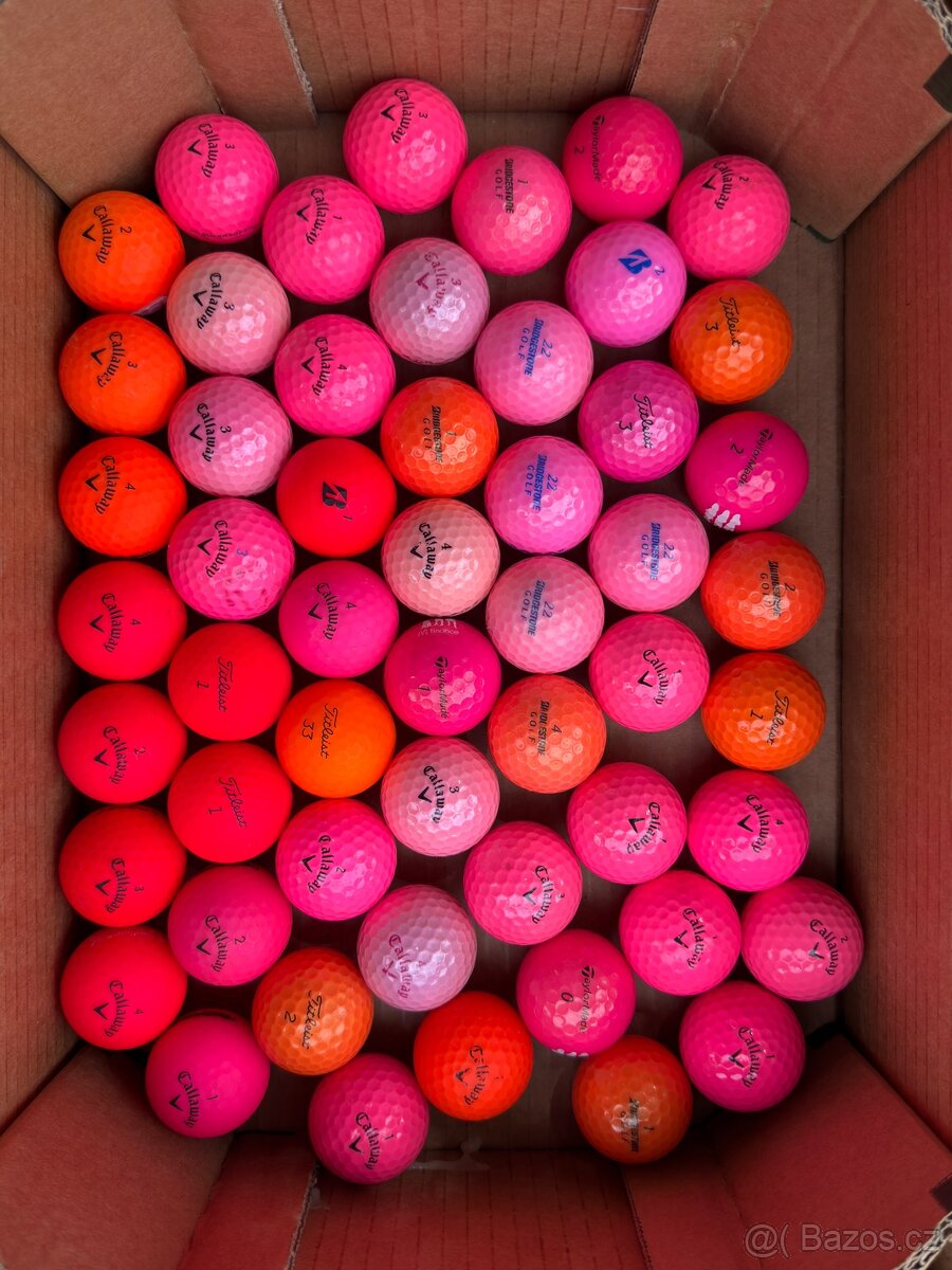 Prodám růžové golfové míčky kvality A. - 2