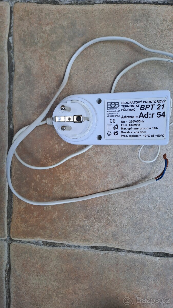 Bezdrátový termostat BPT 21 - 2
