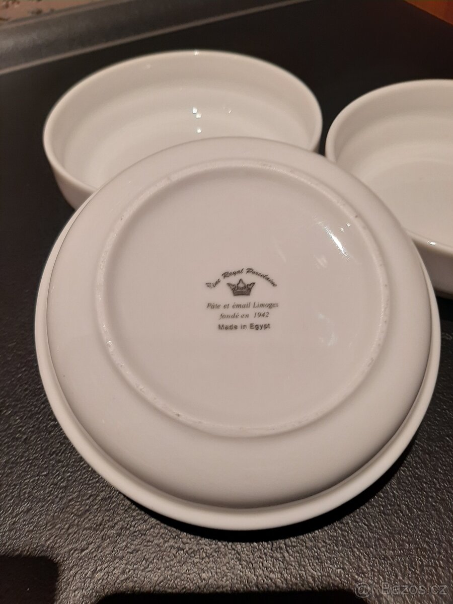porcelánové misky bílé - 2