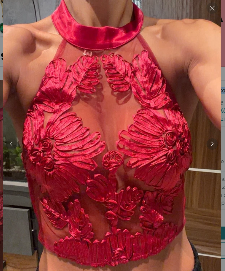 Sexy tilko vinove s kytkama M - 2