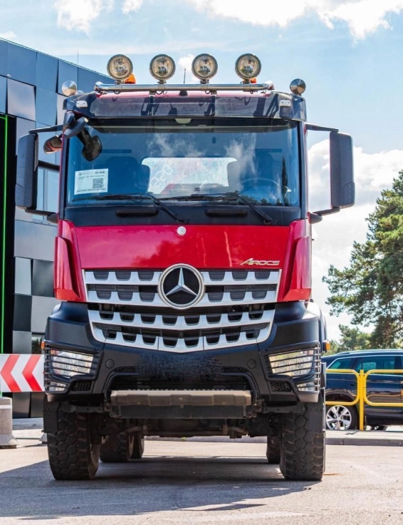 Mercedes-Benz AROCS 3345-6x6–Sklápěč/Valník + HR-HMF 3220 K