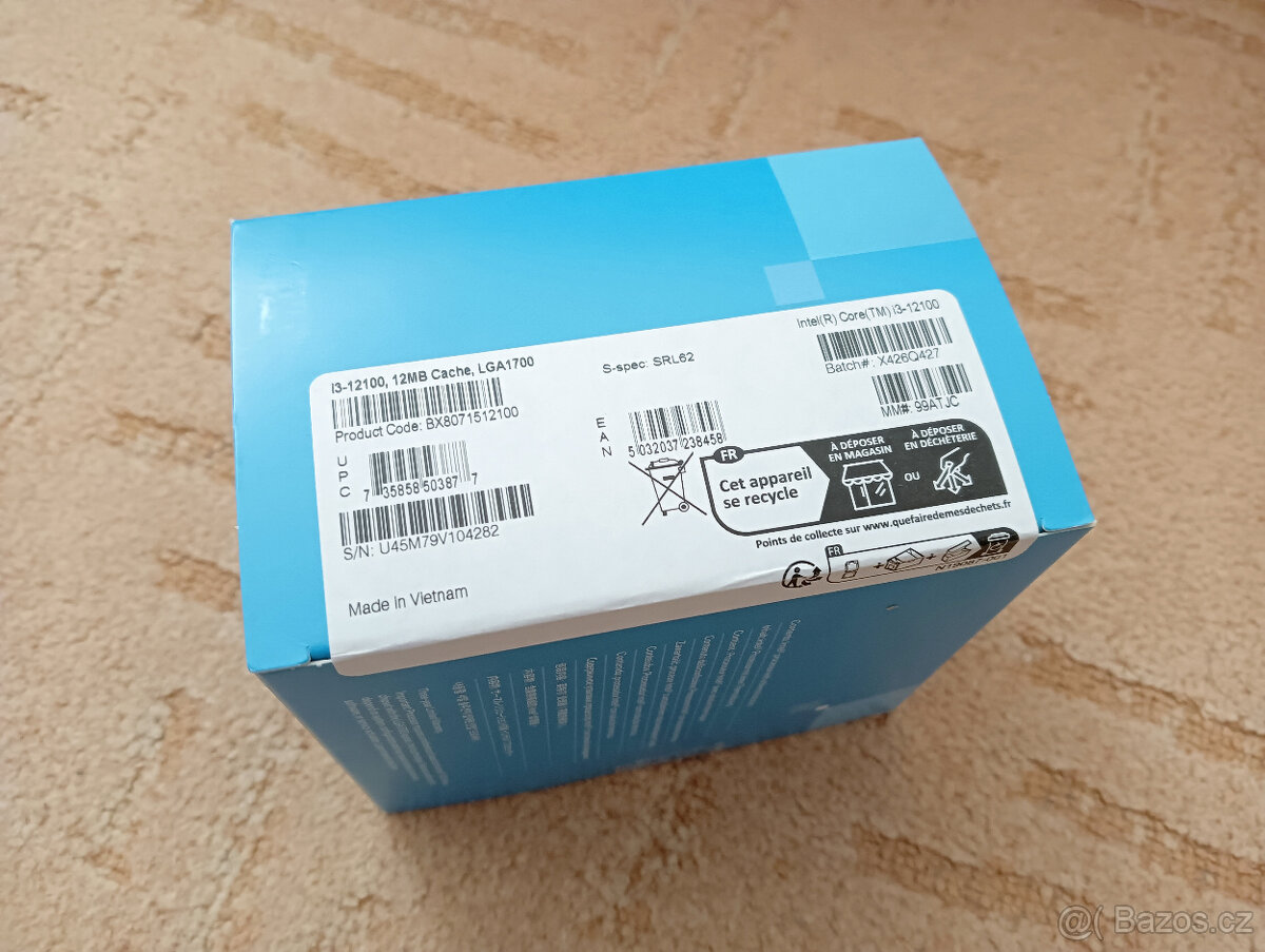 CPU Intel Core i3-12100, sock. 1700 - 2