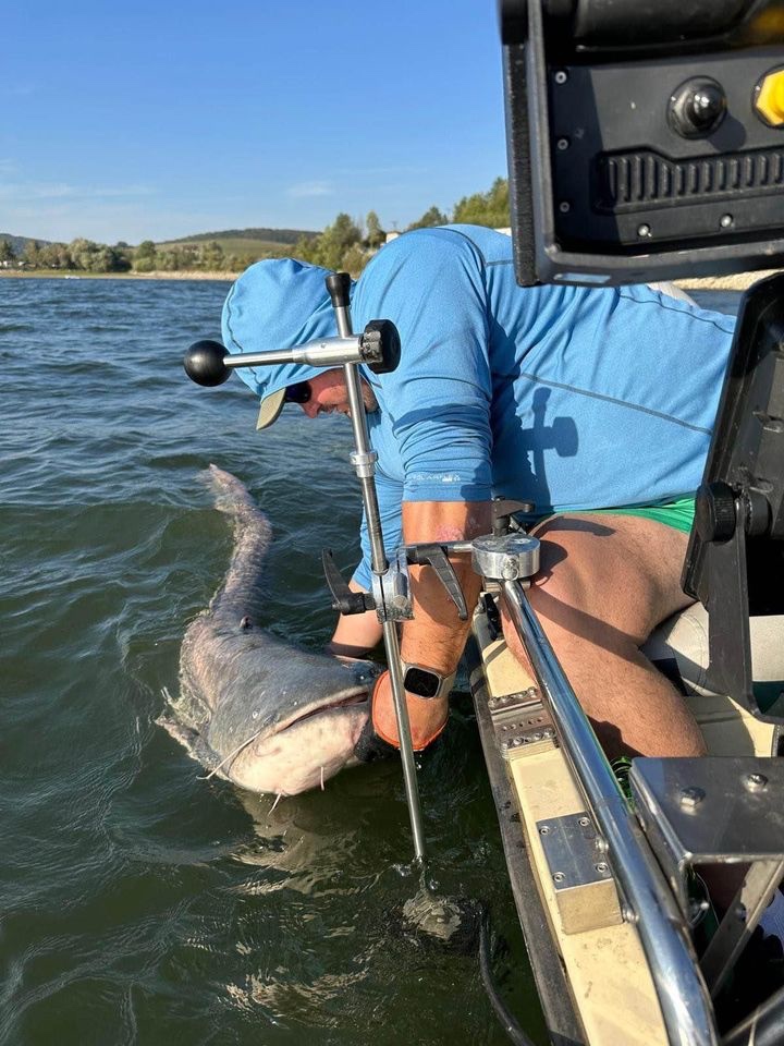 Držák echolotu - sondy, sonar, člun, loď, LiveSonar Holder - 2