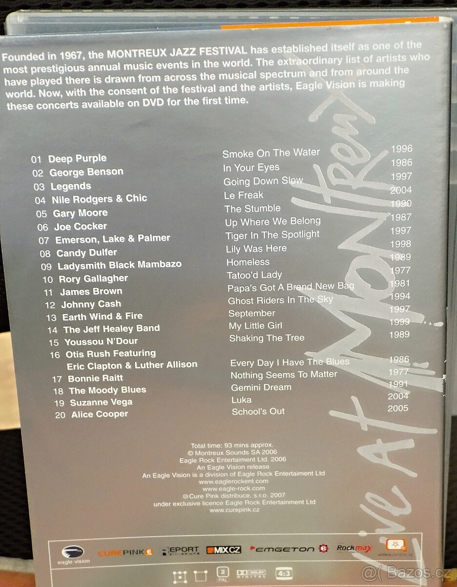 Live at Montreux 1977-2005,Deep Purple,atd..- DVD - 2