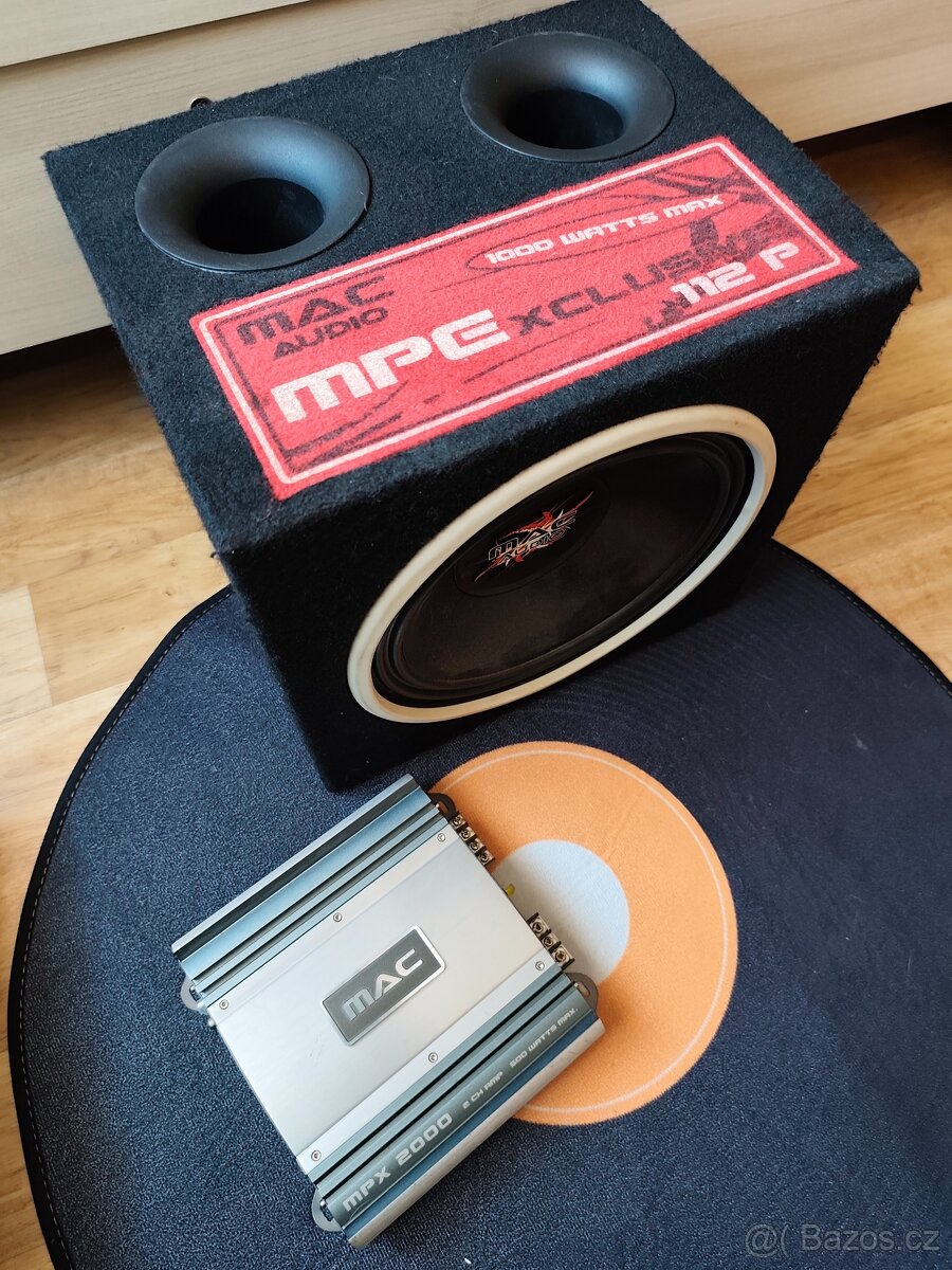 Subwoofer mac audio mpexclusive 112p+zesilovač mac mpx 200 - 2