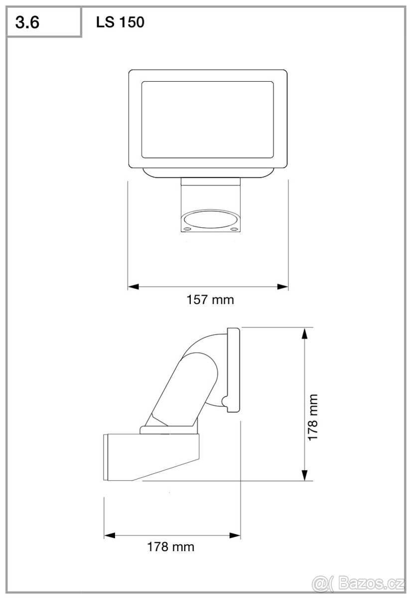 Venkovní nástěnné světlo STEINEL LS 150 - 2