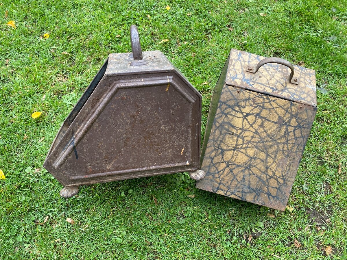 kamna stará příslušenství uhlák starý uhlák popelník - 2