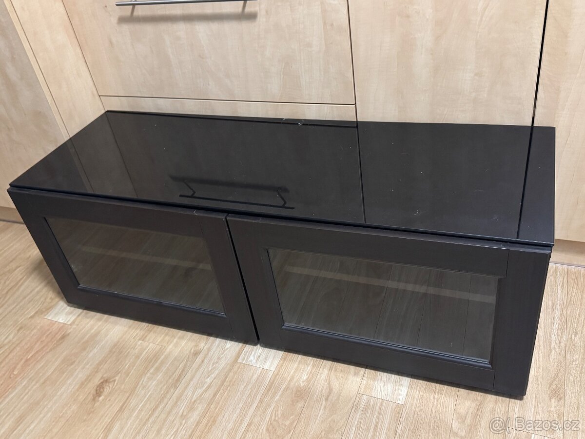 IKEA BESTA stolek, 120x42x38 cernohneda - 2