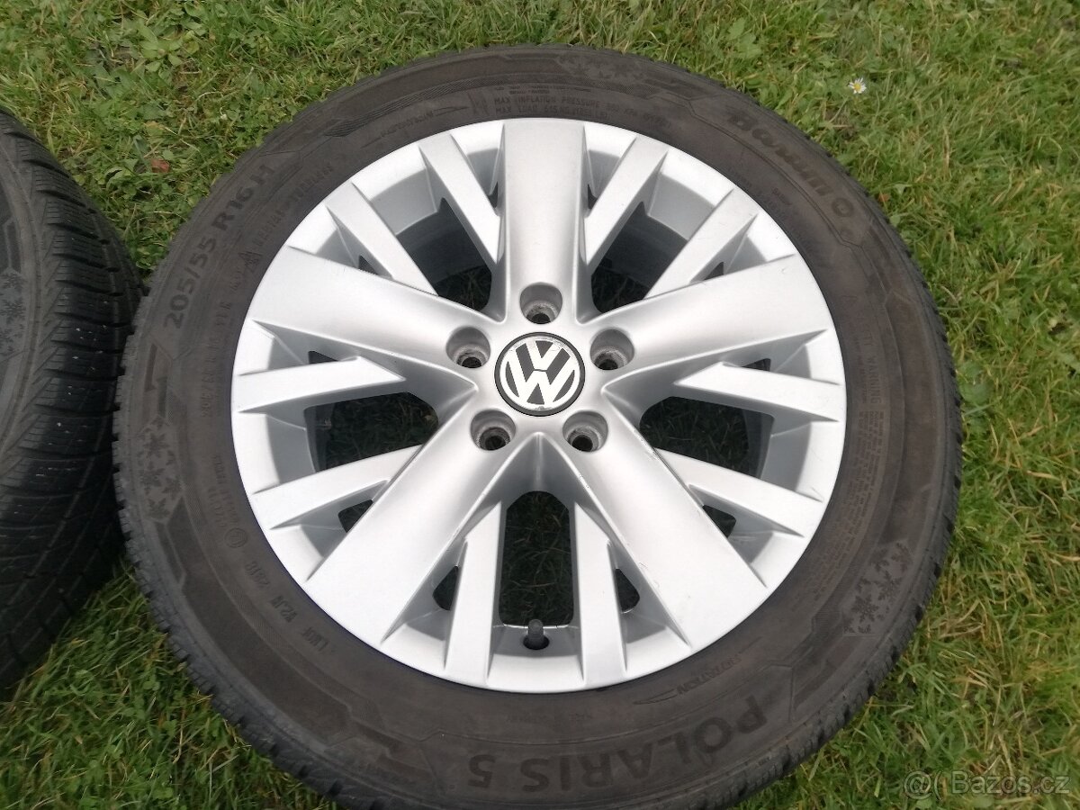 alu VW Golf 5,Golf 6,Touran,Caddy,zimní 205/55/16 - 2