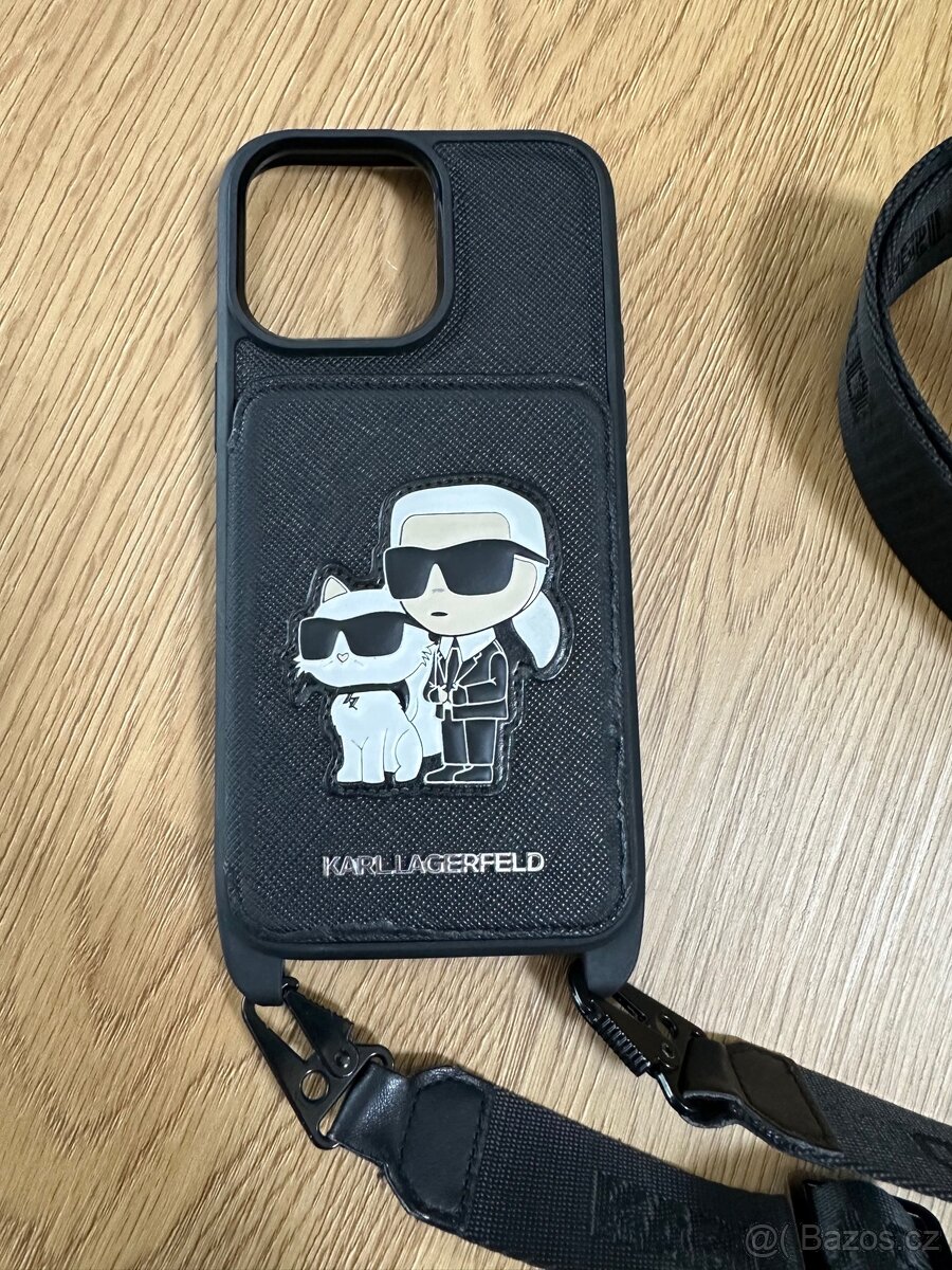 Obal Karl Lagerfeld s popruhem iPhone 14 Pro Max - 2