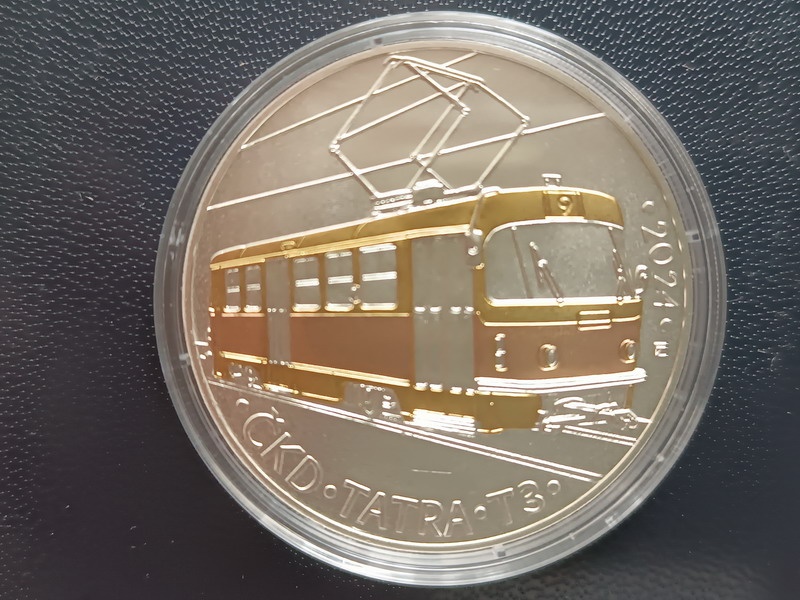 Pamětní mince 500Kč Tramvaj ČKD Tatra T3 - 2