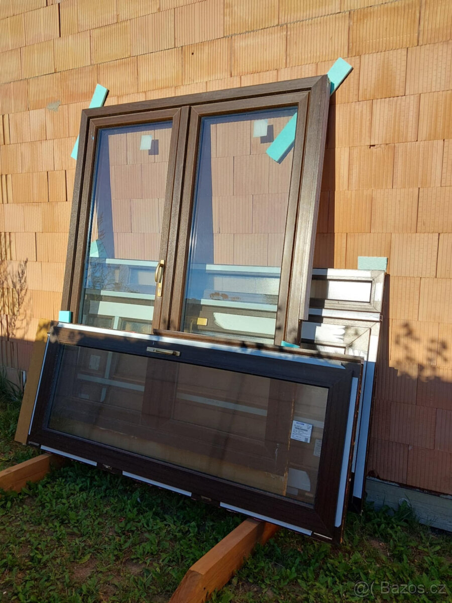 Prodej oken AGC Fenestra (trojsklo) demontáž z novostavby - 2
