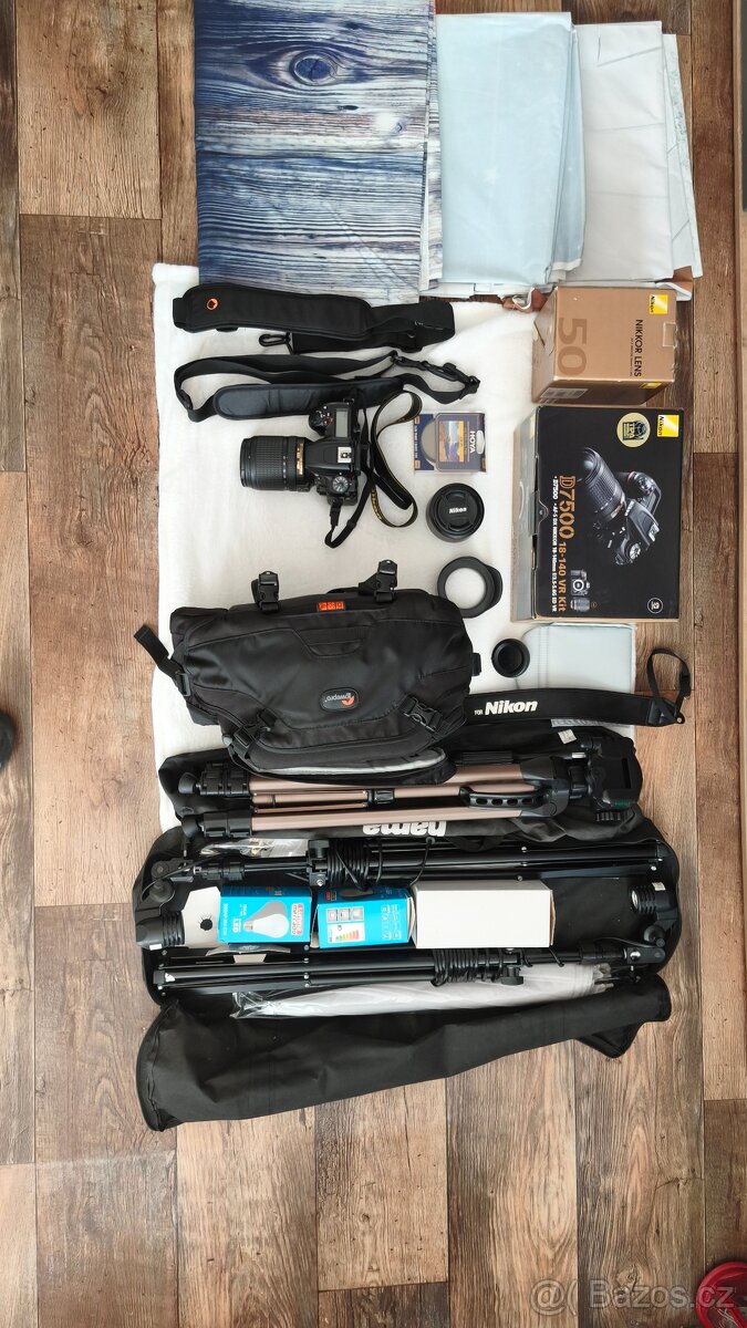 Nikon D7500, 2 objektivy a příslušenství - 2