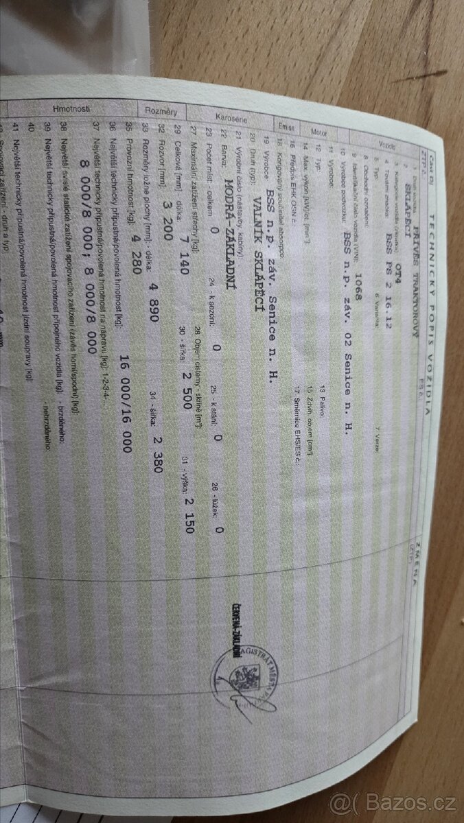 Autovlek BSS 16.12 - 2