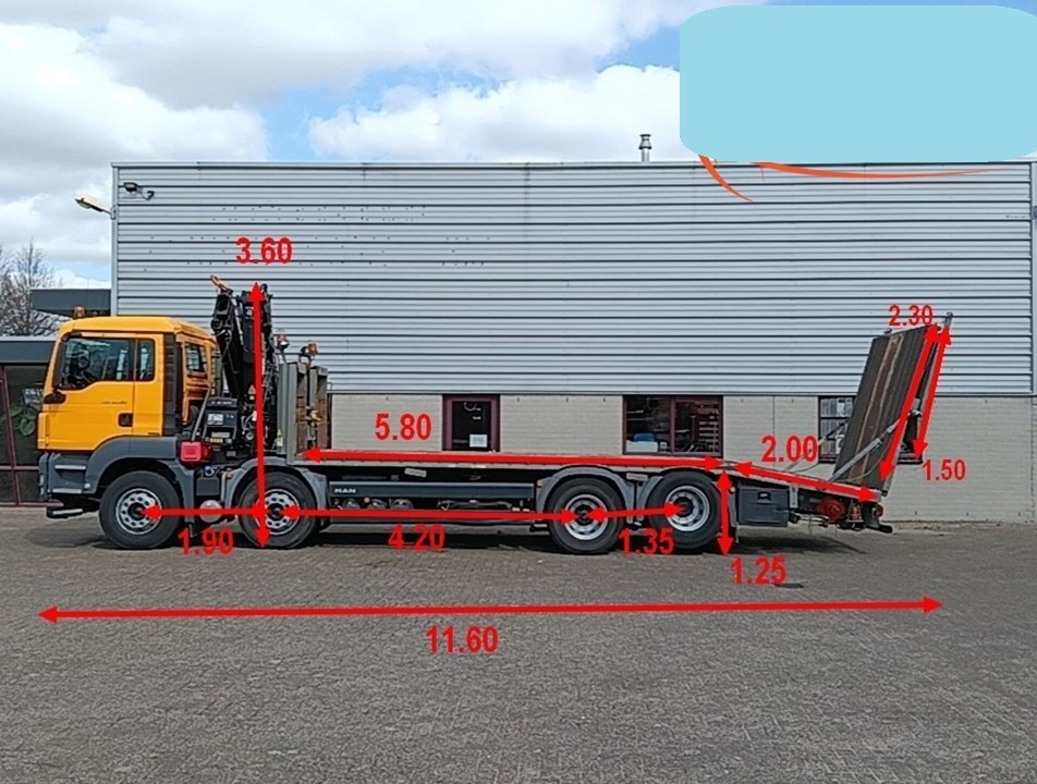 MAN TGS 35.360 - 8x2–Odtahovka+HR-Hiab 166 E-2 HIDUO 16 t/m