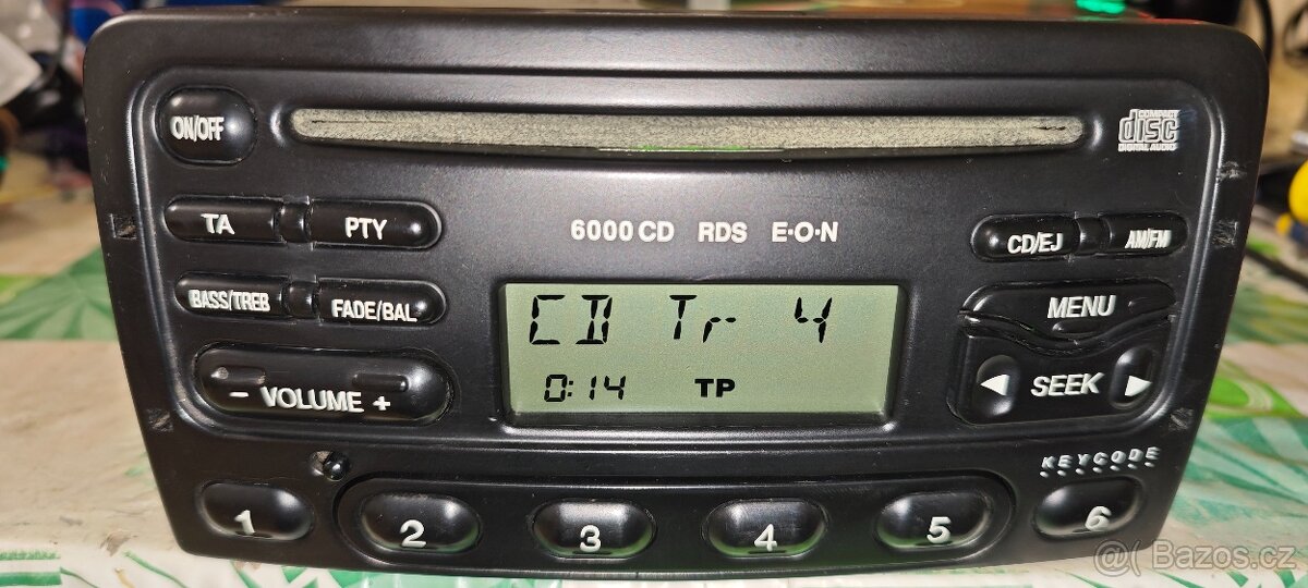 Originální autorádio Ford 6000CD RDS EON - 2