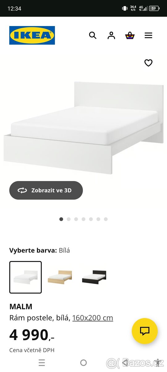 Manželská postel 160x200 - 2