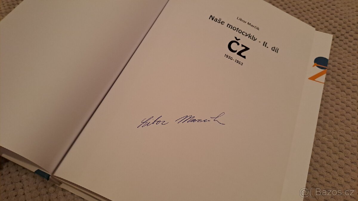 Kniha Naše motocykly - ČZ - 2