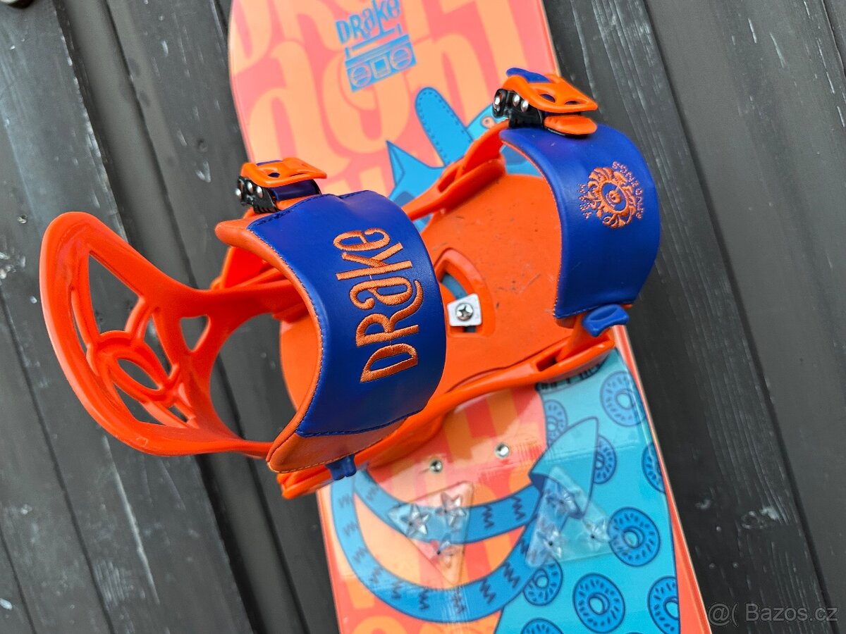 Dětský snowboard komplet drake 100 cm - 2