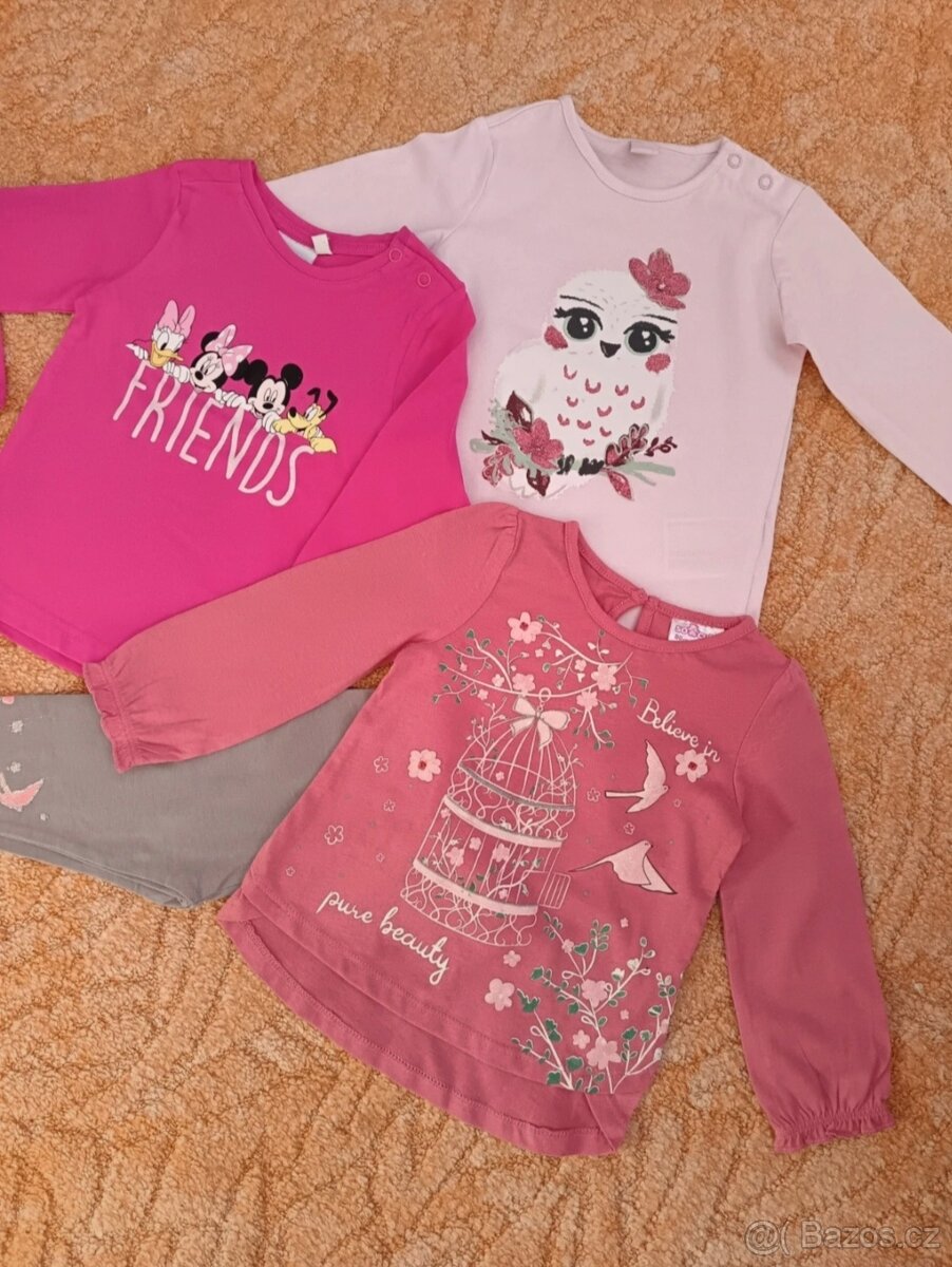 set pro holčičku vel 80-legíny,trička - 2