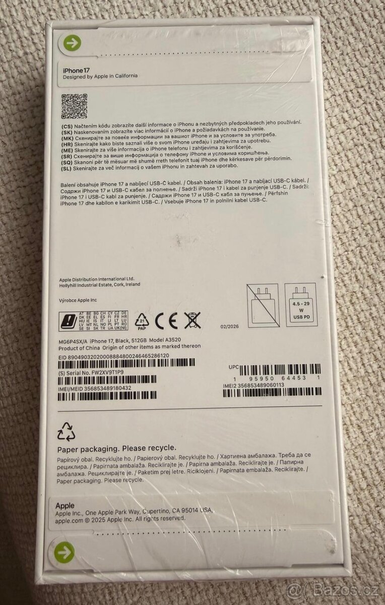 iPhone 17, 512GB, black - 2