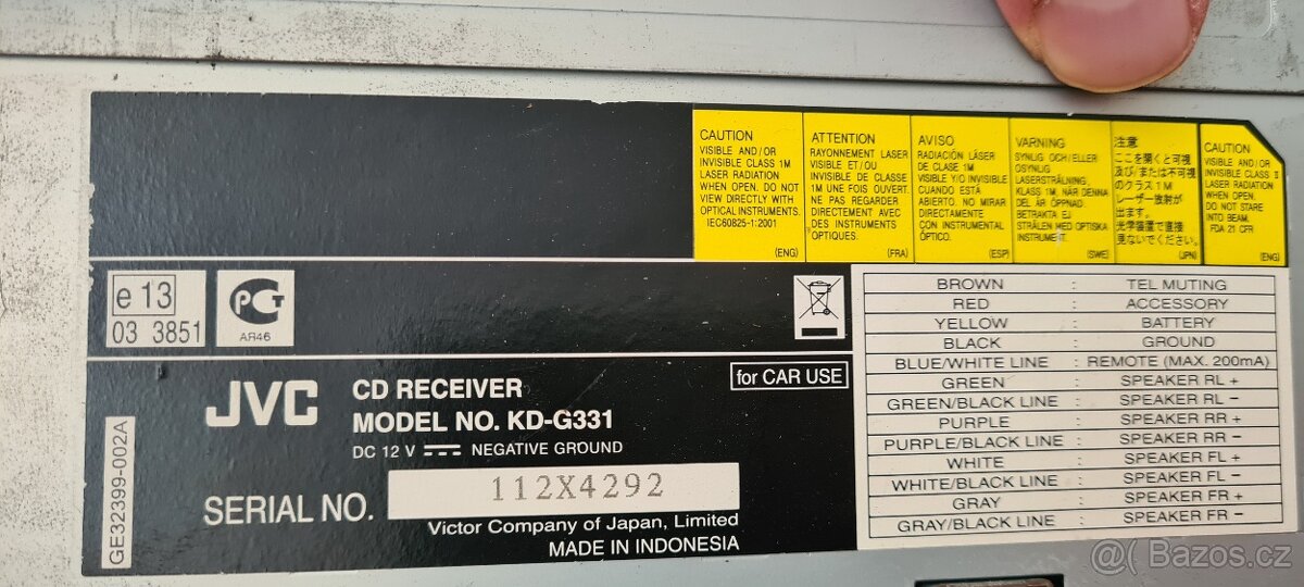 JVC KD-g331 - 2
